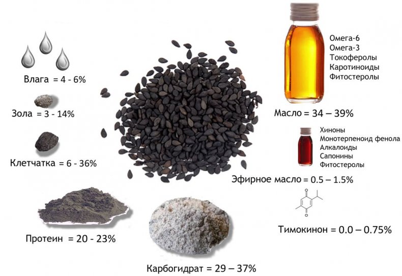 Состав чёрного тмина