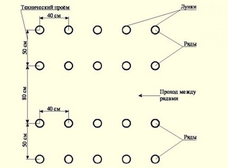 Схема посадки